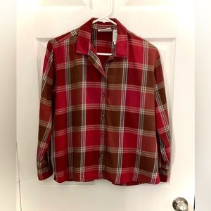 Liz Claiborne Plaid Long Sleeve Shirt